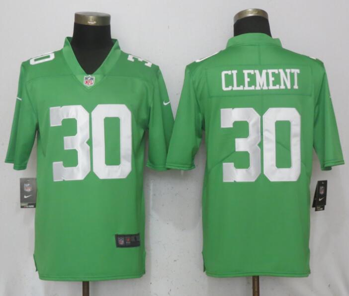 Men Philadelphia Eagles 30 Clement Wentz Green Vapor Untouchable Nike Limited NFL Jerseys